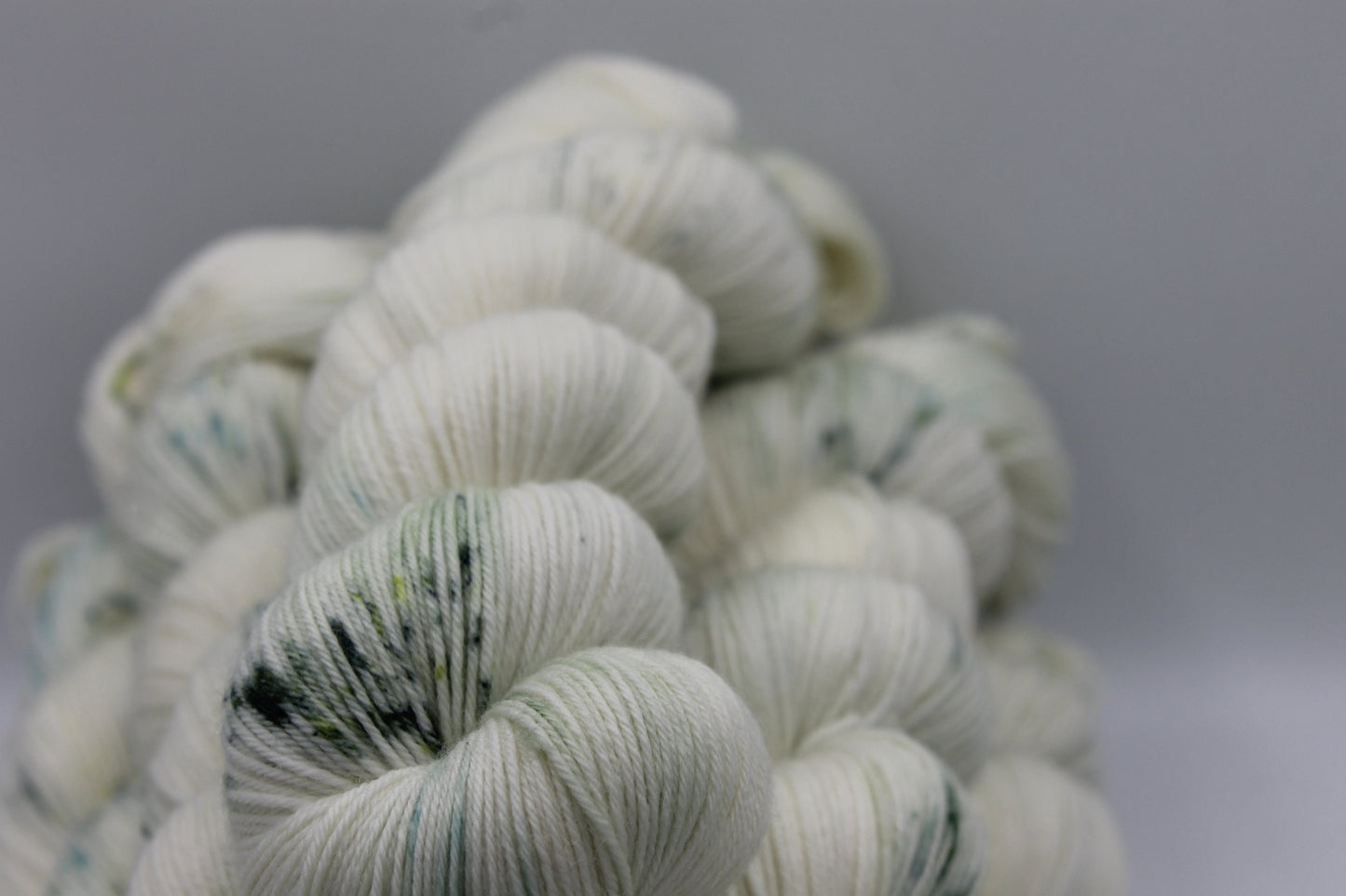 Saltmarsh Light Speckle Sock Skein 75% SuperWash Merino and 25 Nylon Hand Dyed Yarn 100g