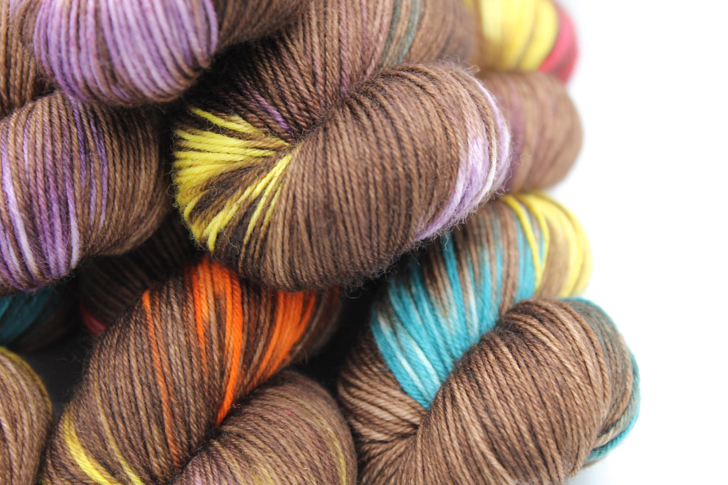Smarties Sock Skein 75% SuperWash Merino and 25 Nylon Hand Dyed Yarn 100g