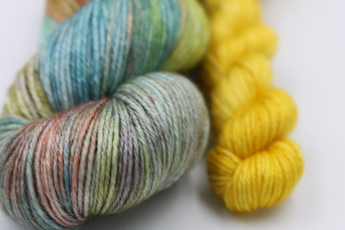 Montague The Chameleon Sock skein 50% Superwash Merino Wool 50 Silk 100g and 20g Skeins