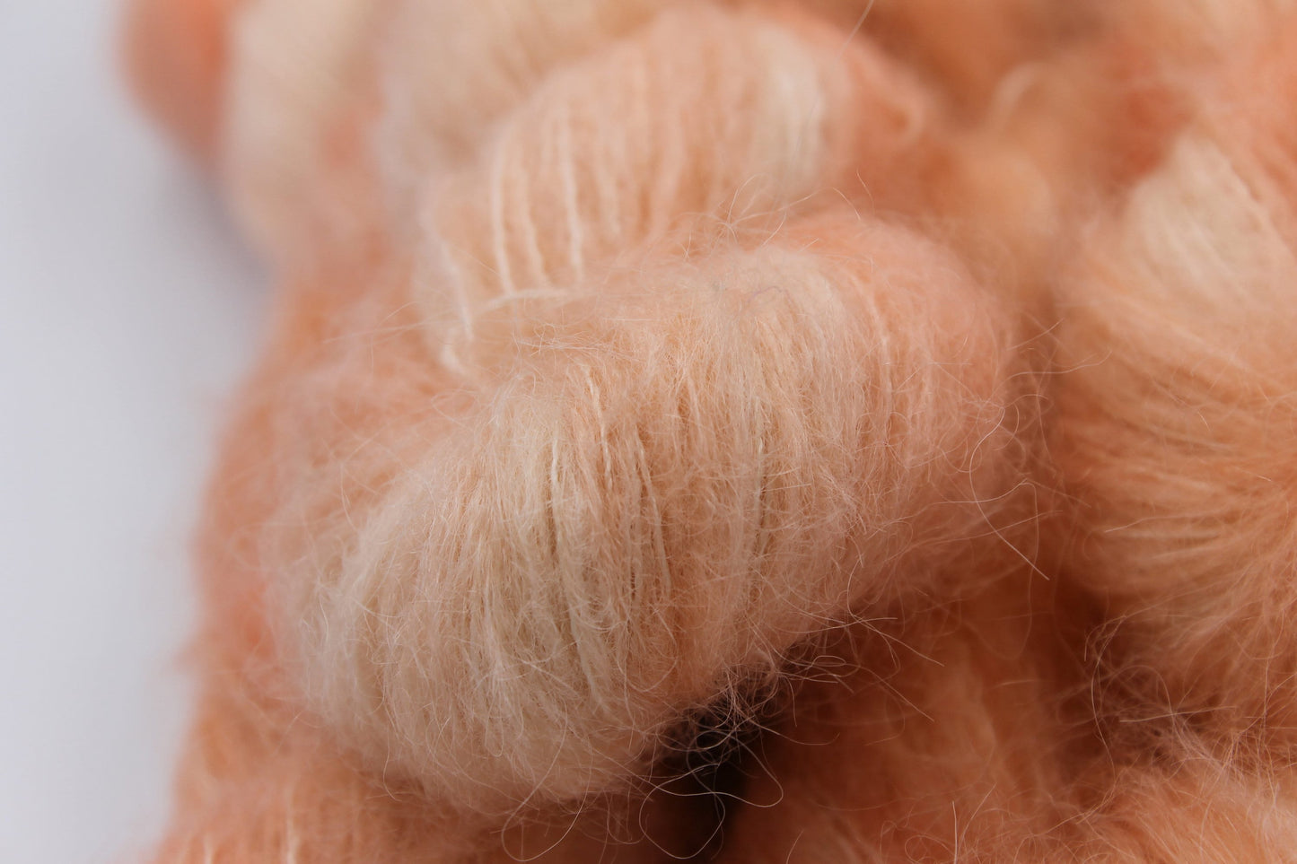 Apricot Exquisite Lace 50g skein 74% Baby Suri Alpaca 26 Mulberry Silk