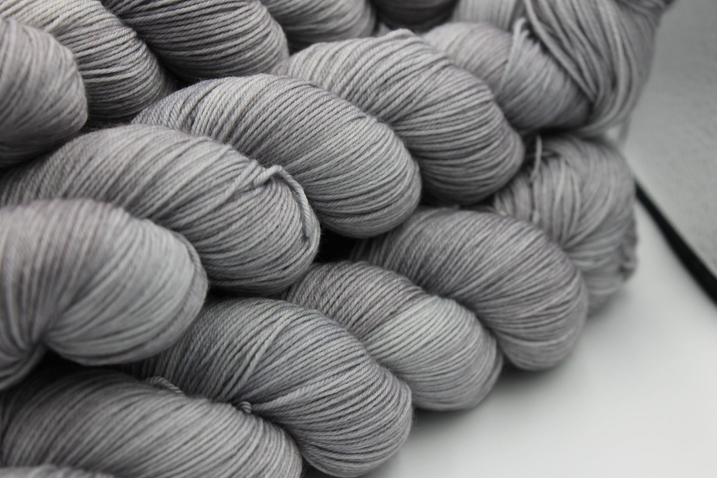 Slate, Sock Skein 75% SuperWash Merino and 25 Nylon Hand Dyed Yarn 100g
