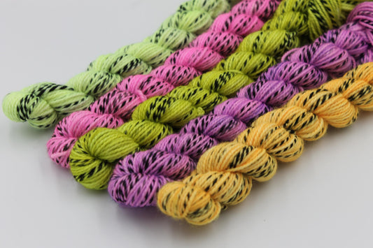 Pastel Zebra Sock Skein 80% SuperWash Merino and 20 Nylon Hand Dyed Zebra Yarn 5 x 20g