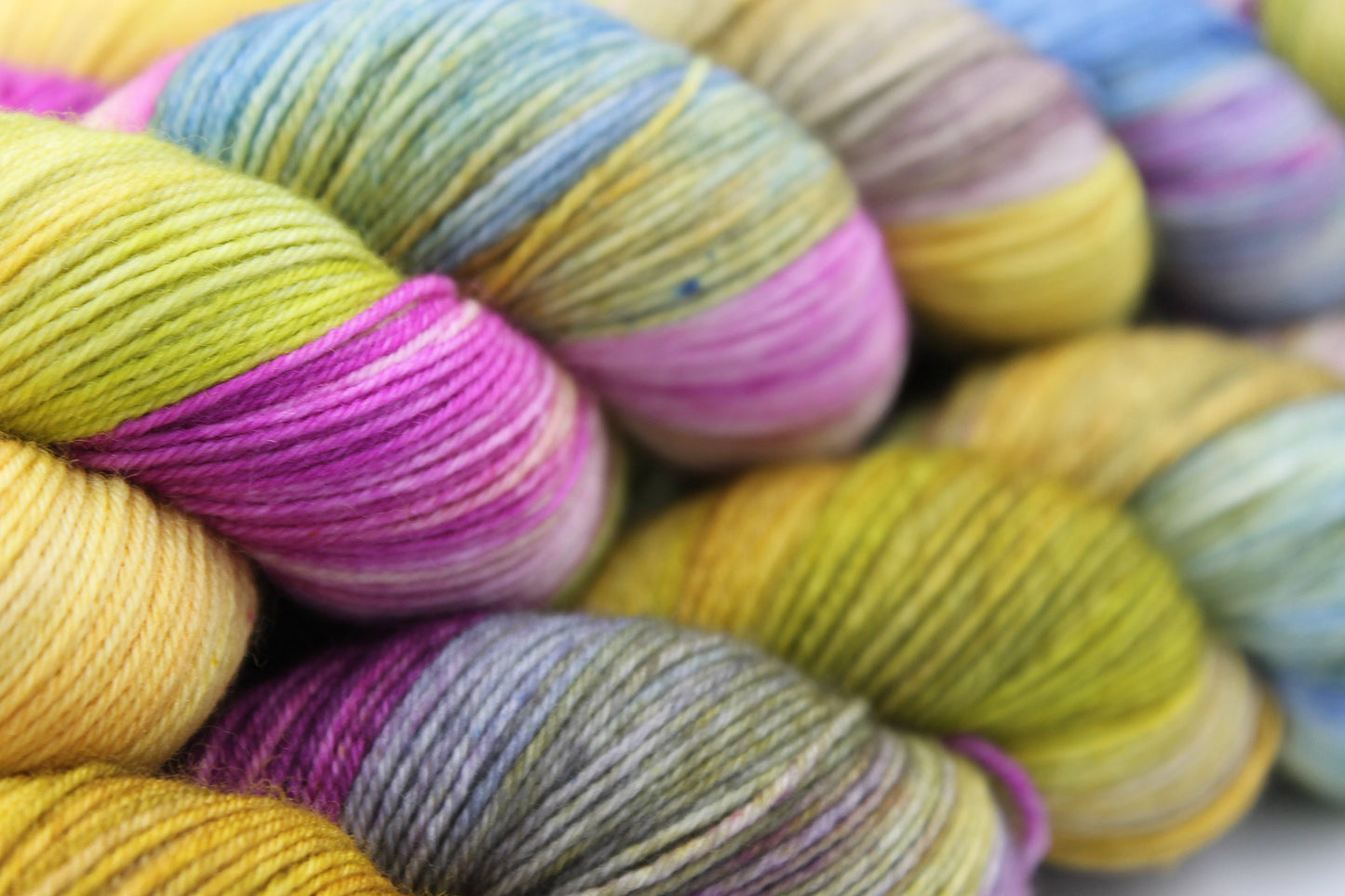 Vintage Hydrangea.   Premium Sock Skein 75% SuperWash Merino and 25 Nylon Hand Dyed Yarn