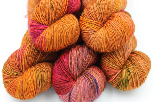 Bonny Heather ,  Sock Skein 70% Superwash Merino 20 Yak 10 Nylon 100g