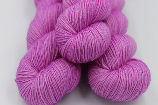 Wild Raspberry  Sock Skein 75% SuperWash Merino and 25 Nylon Hand Dyed Yarn 100g