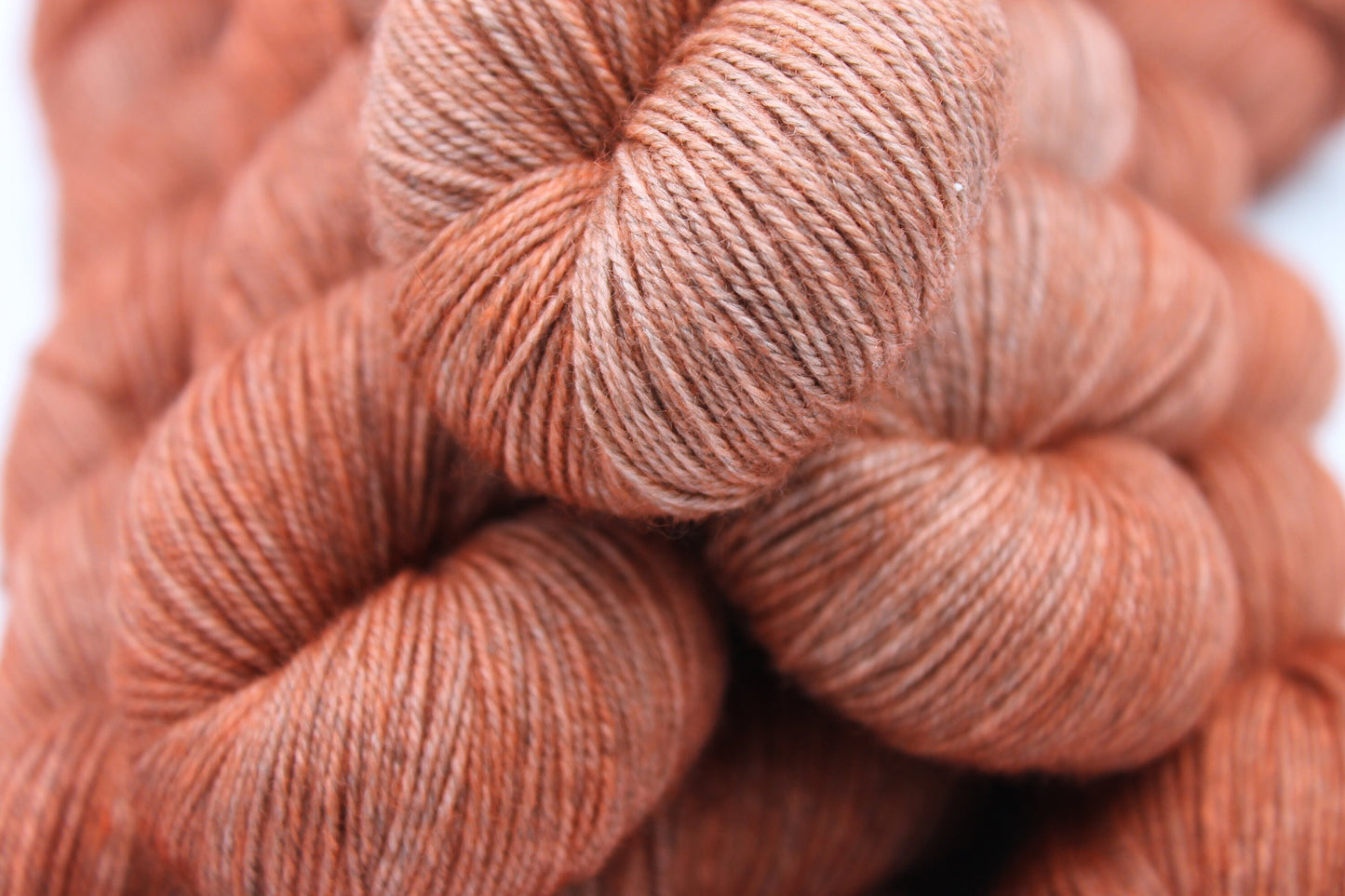 Cinnamon Sock Skein 70% Superwash Merino 20 Yak 10 Nylon 100g