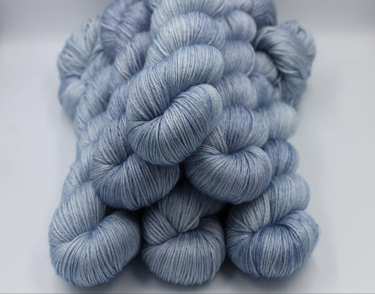 Chambray Sock skein  50% Superwash Merino Wool 50 Silk 100g Skeins