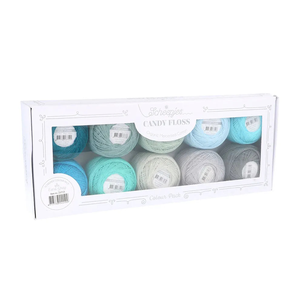 Scheepjes Candy Floss Colour Pack 10 x 20g, Earl Grey
