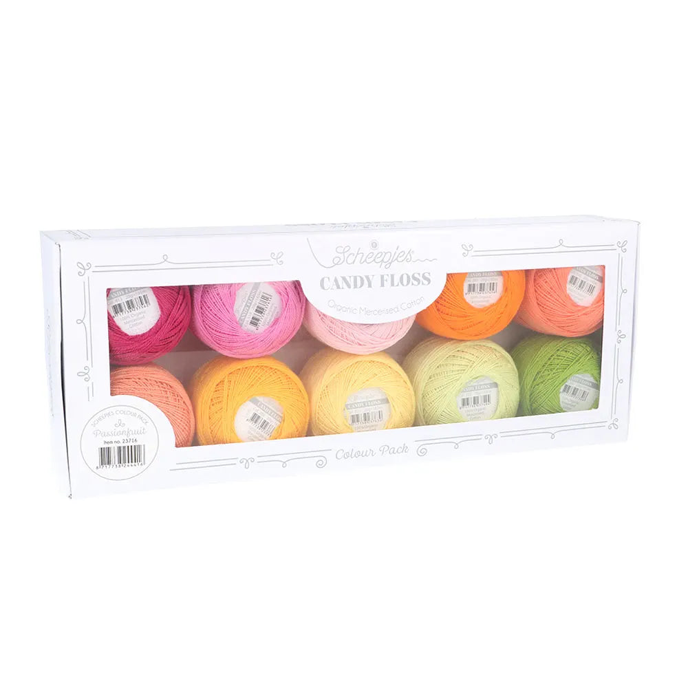 Scheepjes Candy Floss Colour Pack 10 x 20g, Passionfruit