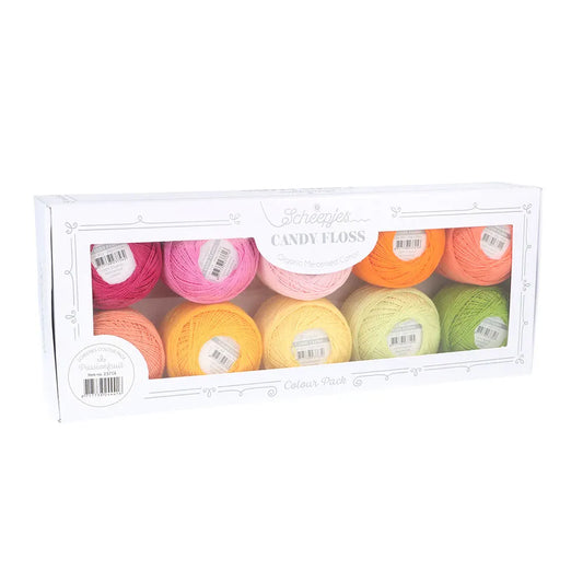 Scheepjes Candy Floss Colour Pack 10 x 20g, Passionfruit