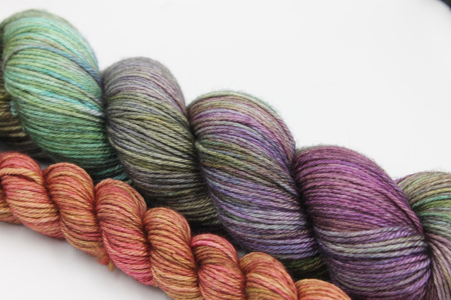 Oberon Sock skein  50% Superwash Merino Wool 50 Silk 100g and 20g Skeins