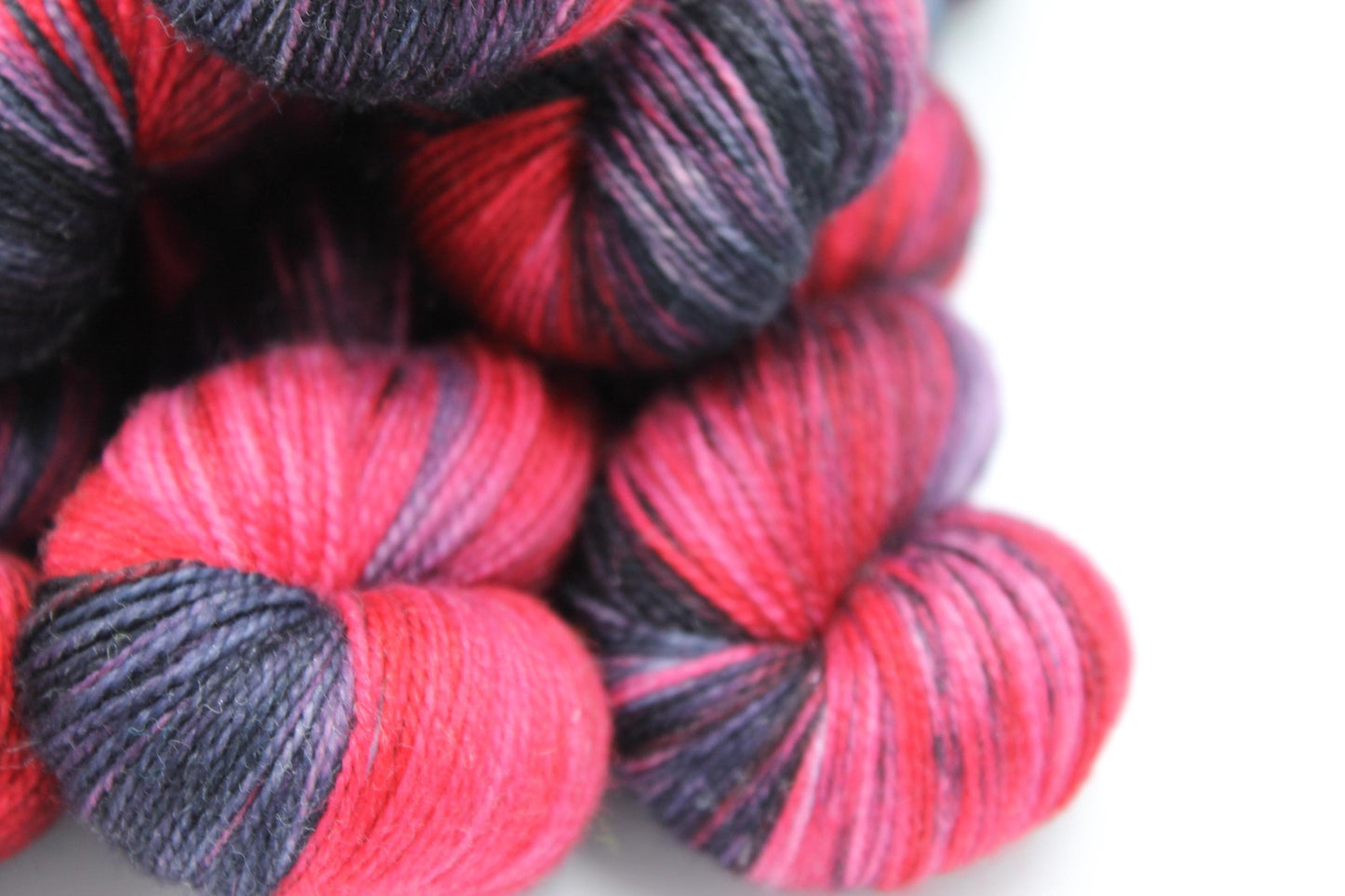 Sparkling Gothic  Sock Skein 75% Superwash Merino 20% Nylon 5% Silver Stellina