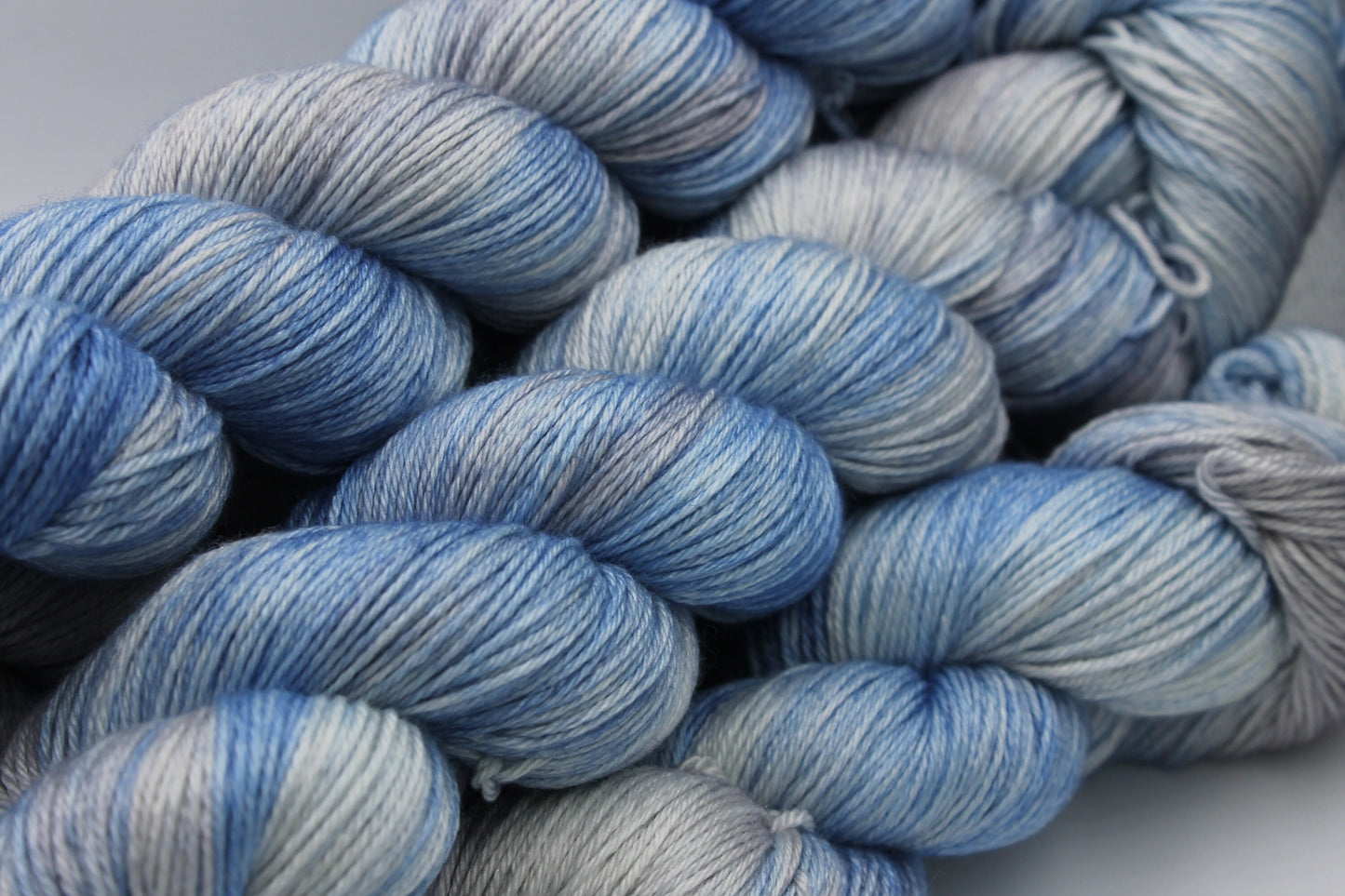 Chilled Air Sock skein  50% Superwash Merino Wool 50 Silk 100g Skeins