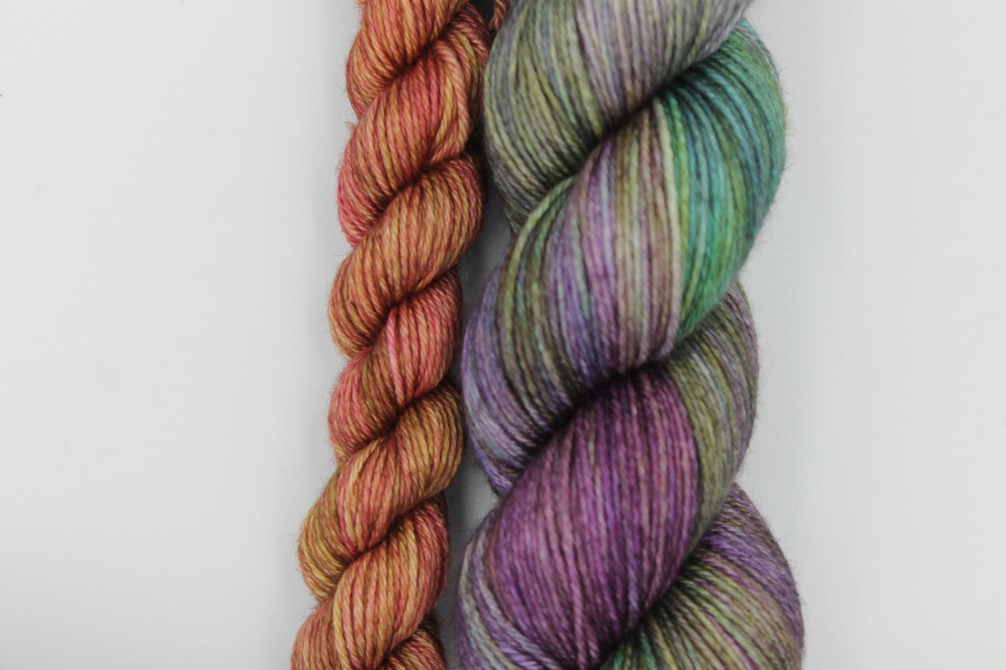 Oberon Sock skein  50% Superwash Merino Wool 50 Silk 100g and 20g Skeins