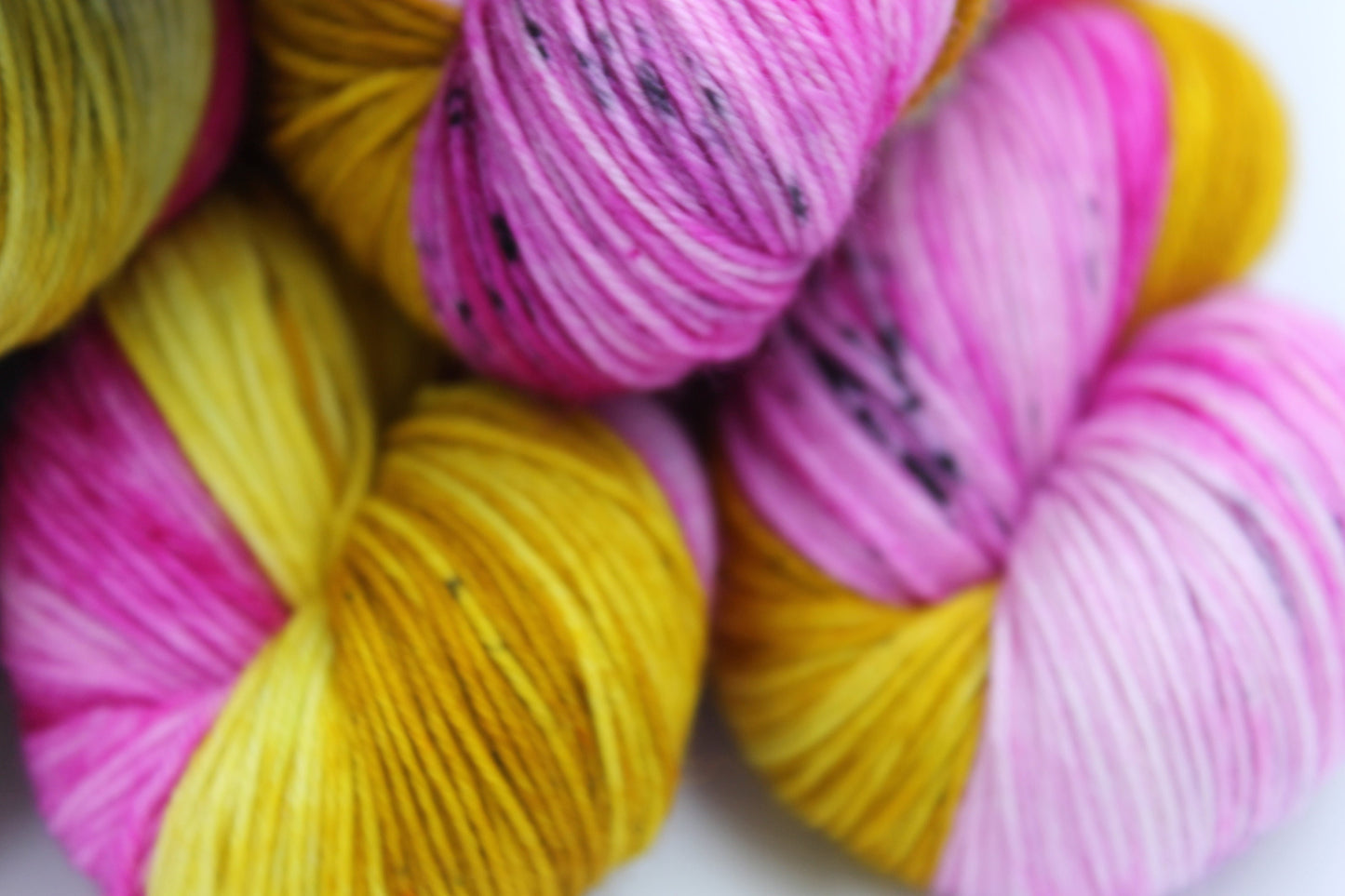 Sugar and Spice. Sock Skein 75% SuperWash Merino and 25 Nylon Hand Dyed Yarn
