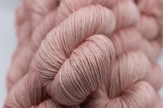 Old Rose  Sock Skein 75% SuperWash Merino and 25 Nylon Hand Dyed Yarn 100g