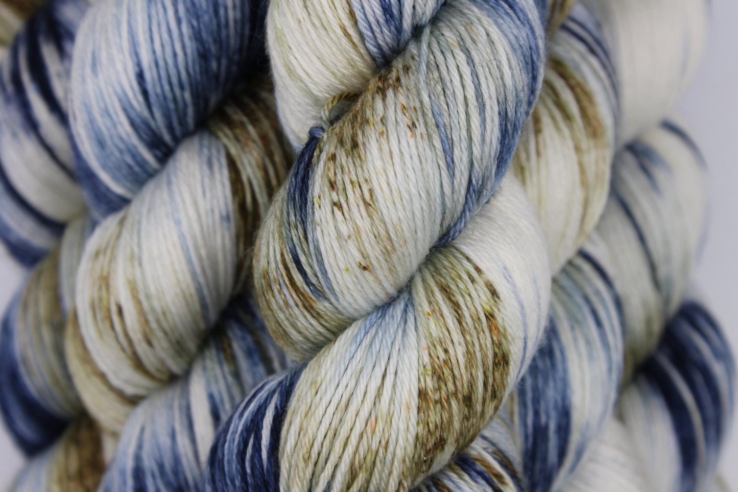 Chatsworth Chambray Sock skein  50% Superwash Merino Wool 50 Silk 100g Skeins