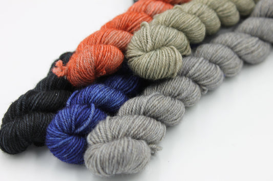 Opulence IV Mini Skein Set Sock 70% Superwash Merino 20 Yak 10 Nylon 5 x 20g