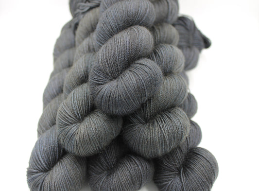 Raven,  Sock Skein 70% Superwash Merino 20 Yak 10 Nylon 100g
