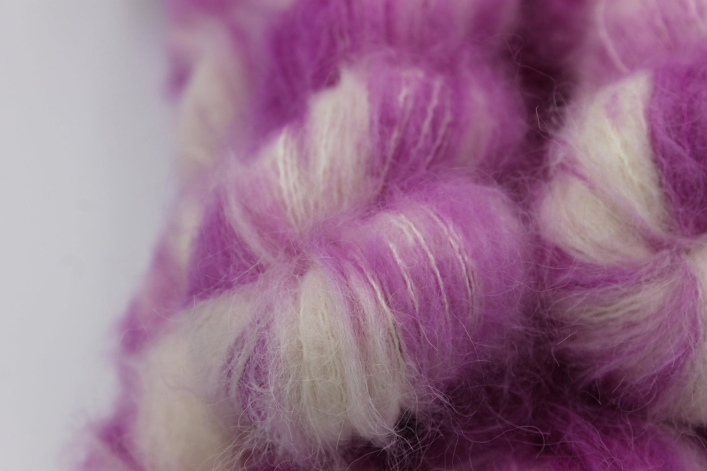 Raspberry Ripple Exquisite Lace 50g skein 74% Baby Suri Alpaca 26 Mulberry  Silk