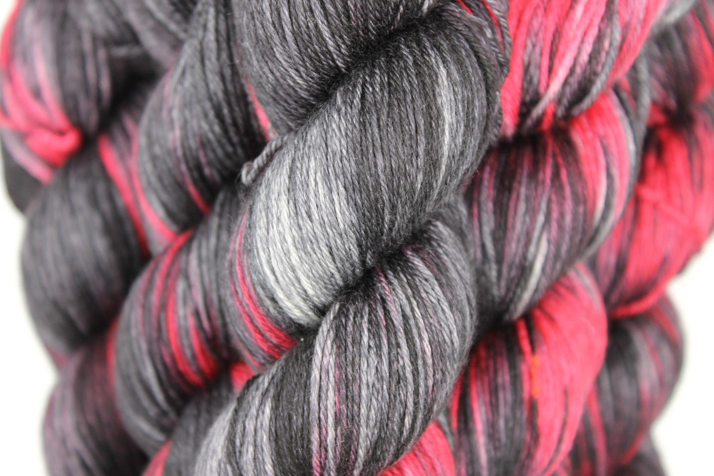 Daedric Heart Sock skein  50% Superwash Merino Wool 50% Silk 100g Skeins