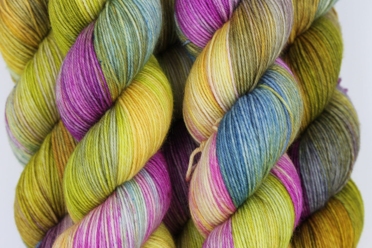 Vintage Hydrangea.   Premium Sock Skein 75% SuperWash Merino and 25 Nylon Hand Dyed Yarn
