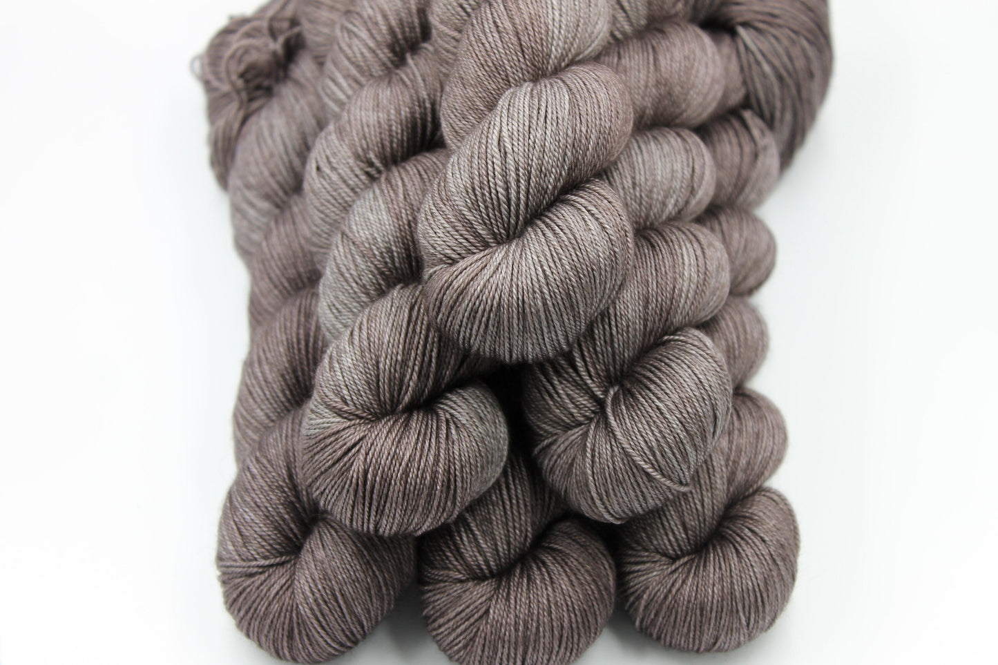 Loam Sock Skein 60% SuperWash Merino 20 silk  and 20 Yak Hand Dyed Yarn