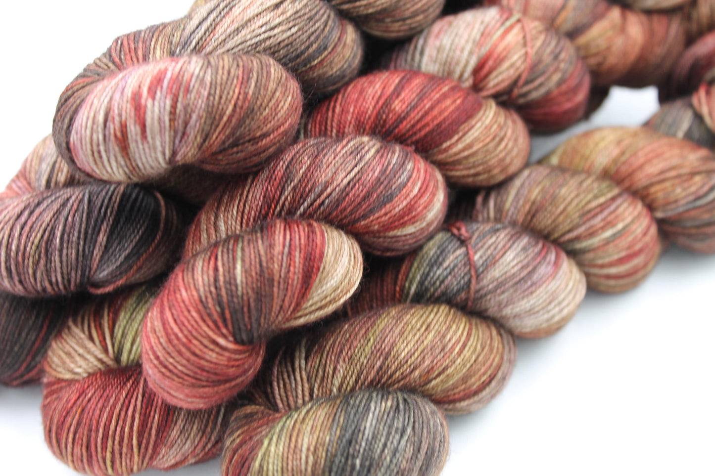 Roasted Chestnuts Sock Skein 70% Superwash Merino 20 Yak 10 Nylon