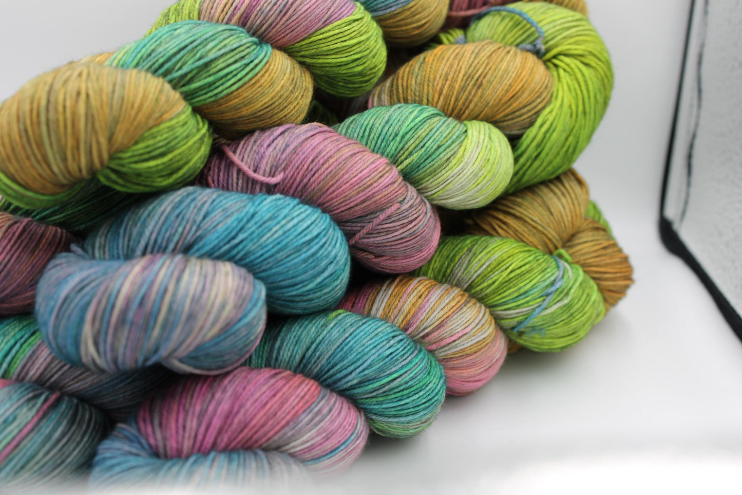 Misty Moorland Sock Skein 75% SuperWash Merino and 25 Nylon Hand Dyed Yarn 100g