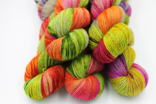 Spice Market,  Sock Skein 70% Superwash Merino 20 Yak 10 Nylon 100g