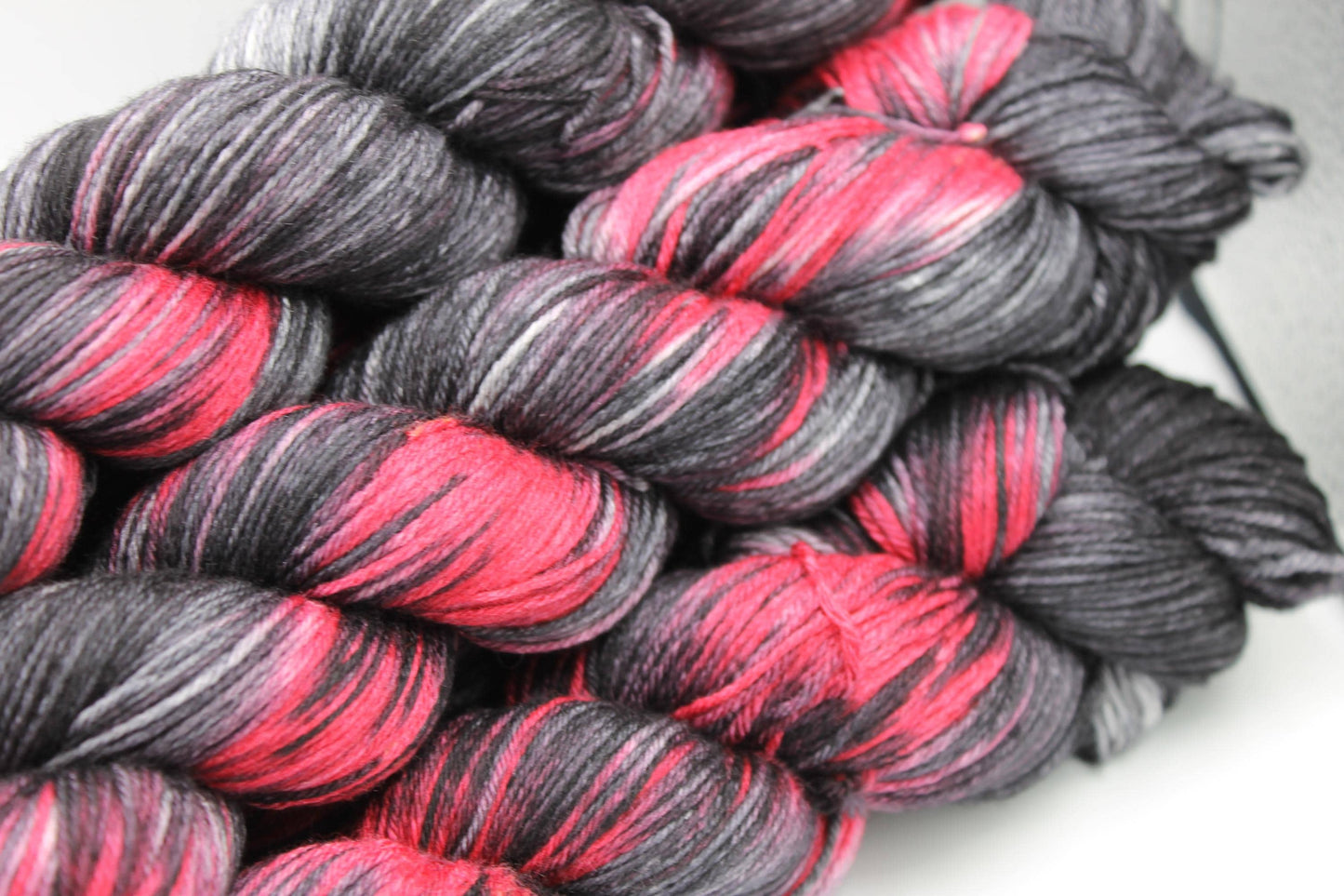 Daedric Heart Sock skein  50% Superwash Merino Wool 50% Silk 100g Skeins