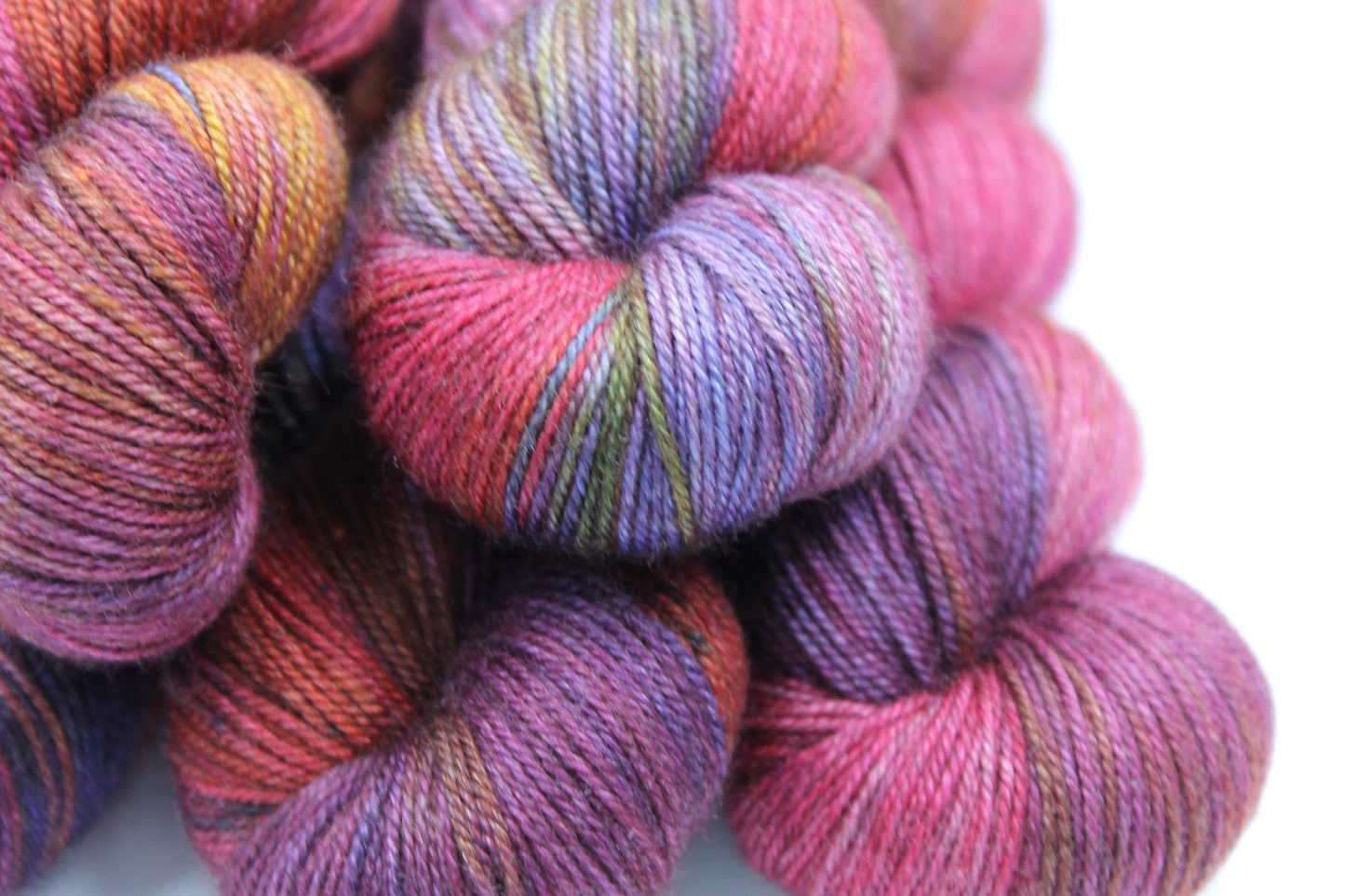 Comfy Blanket Sock Skein 60% SuperWash Merino 20 silk  and 20 Yak Hand Dyed Yarn