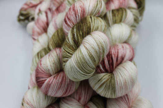 Chatsworth Chintz Sock skein  50% Superwash Merino Wool 50 Silk 100g Skeins