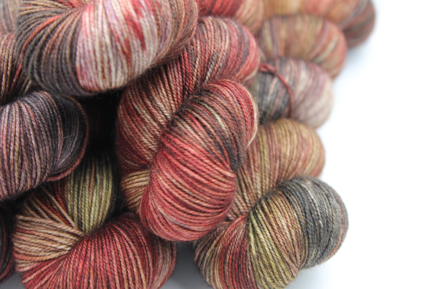 Roasted Chestnuts Sock Skein 70% Superwash Merino 20 Yak 10 Nylon