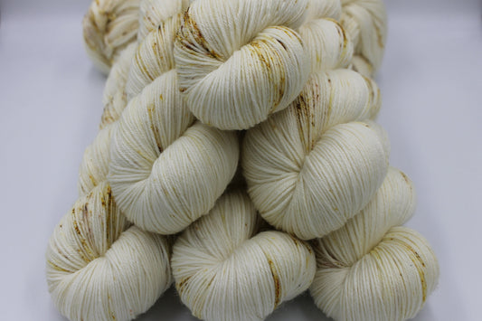 Sugarcane Light Speckle Sock Skein 75% SuperWash Merino and 25 Nylon Hand Dyed Yarn 100g