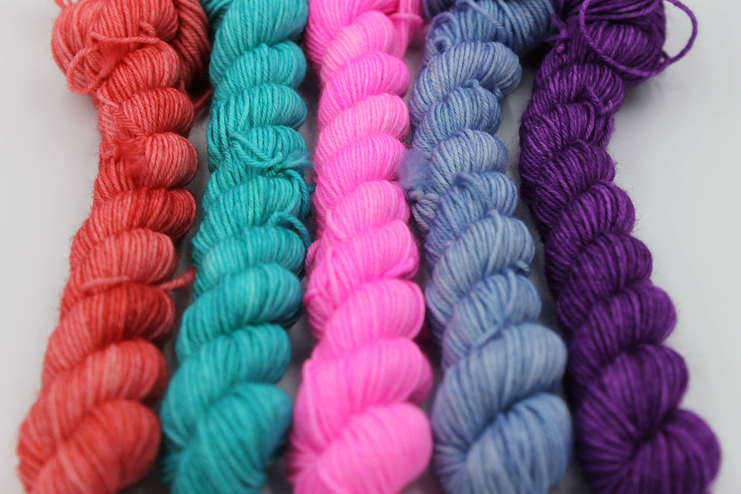 Brights II Mini Skein Set Premium Sock 75% SuperWash  Merino and 25 Nylon.5x20g