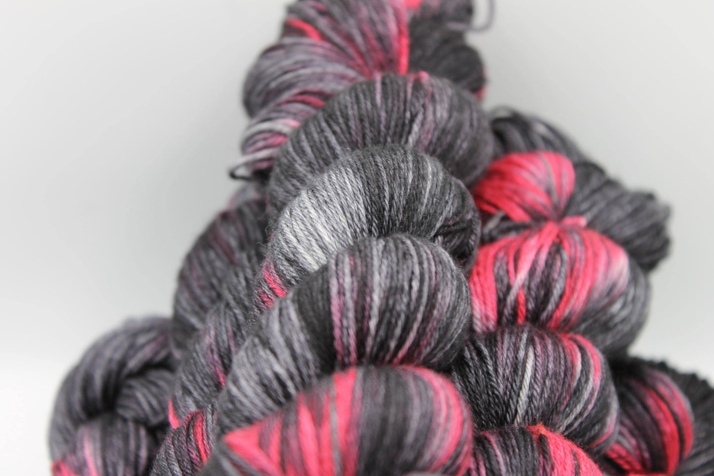 Daedric Heart Sock skein  50% Superwash Merino Wool 50% Silk 100g Skeins
