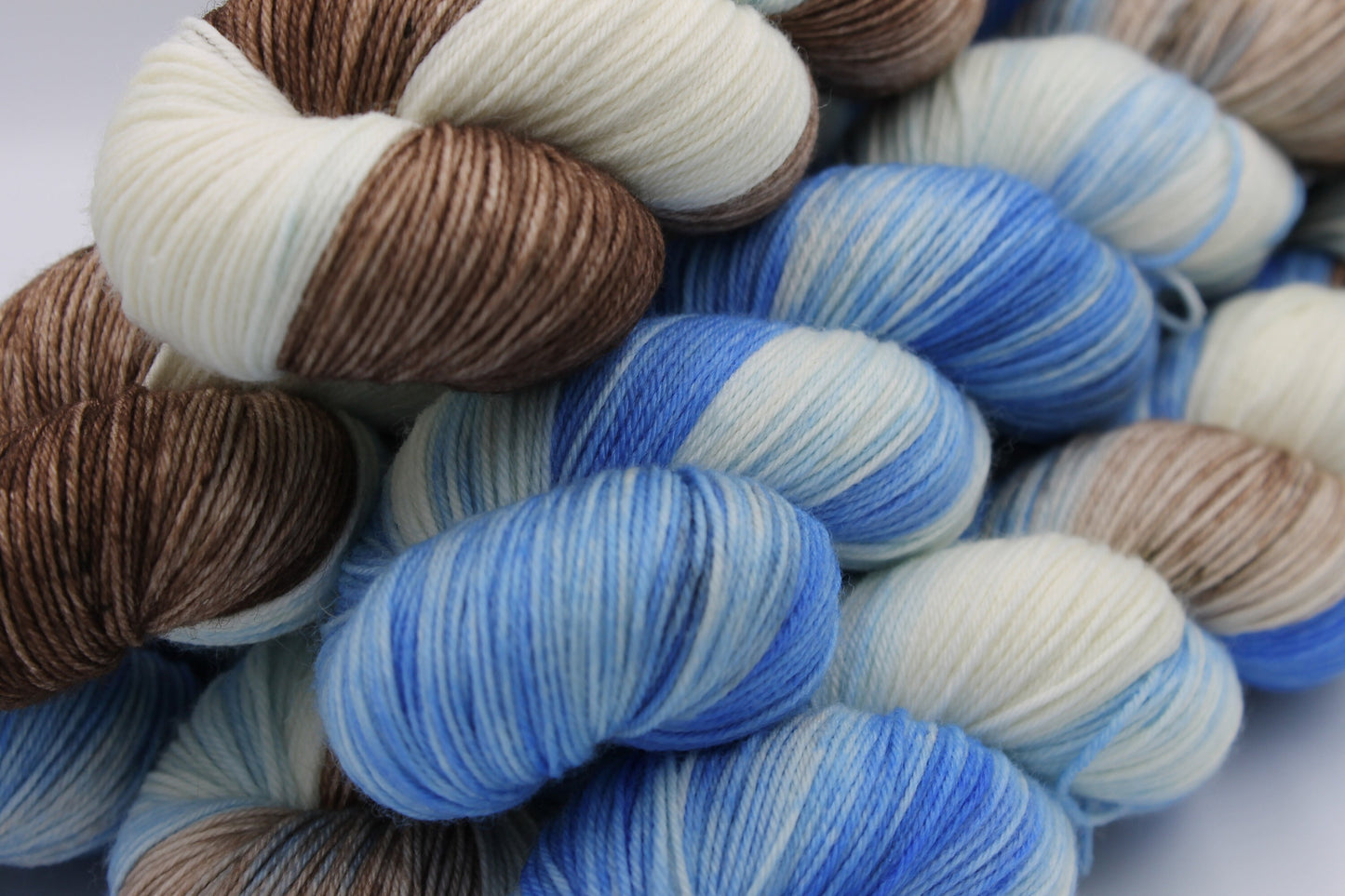 Peter Rabbit  Sock Skein 75% SuperWash Merino and 25 Nylon Hand Dyed Yarn 100g