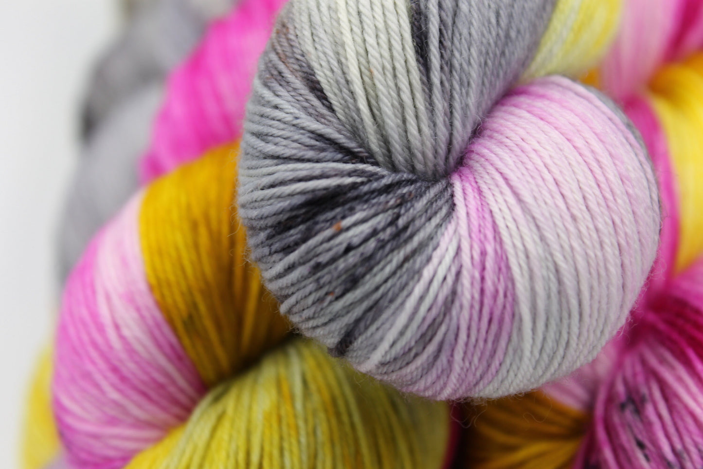 Sugar and Spice. Sock Skein 75% SuperWash Merino and 25 Nylon Hand Dyed Yarn