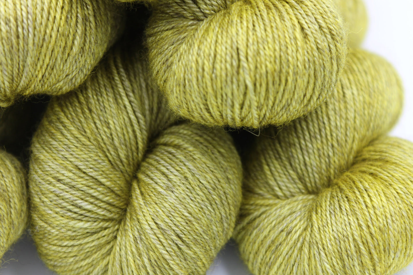 Moss Sock Skein 60% SuperWash Merino 20 silk  and 20 Yak Hand Dyed Yarn