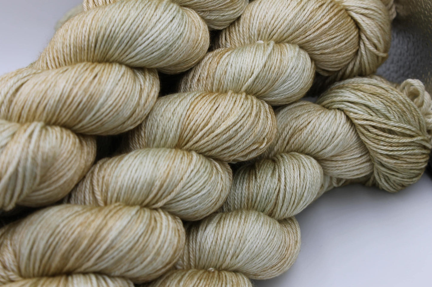 Old Gold Sock skein  50% Superwash Merino Wool 50% Silk 100g Skeins