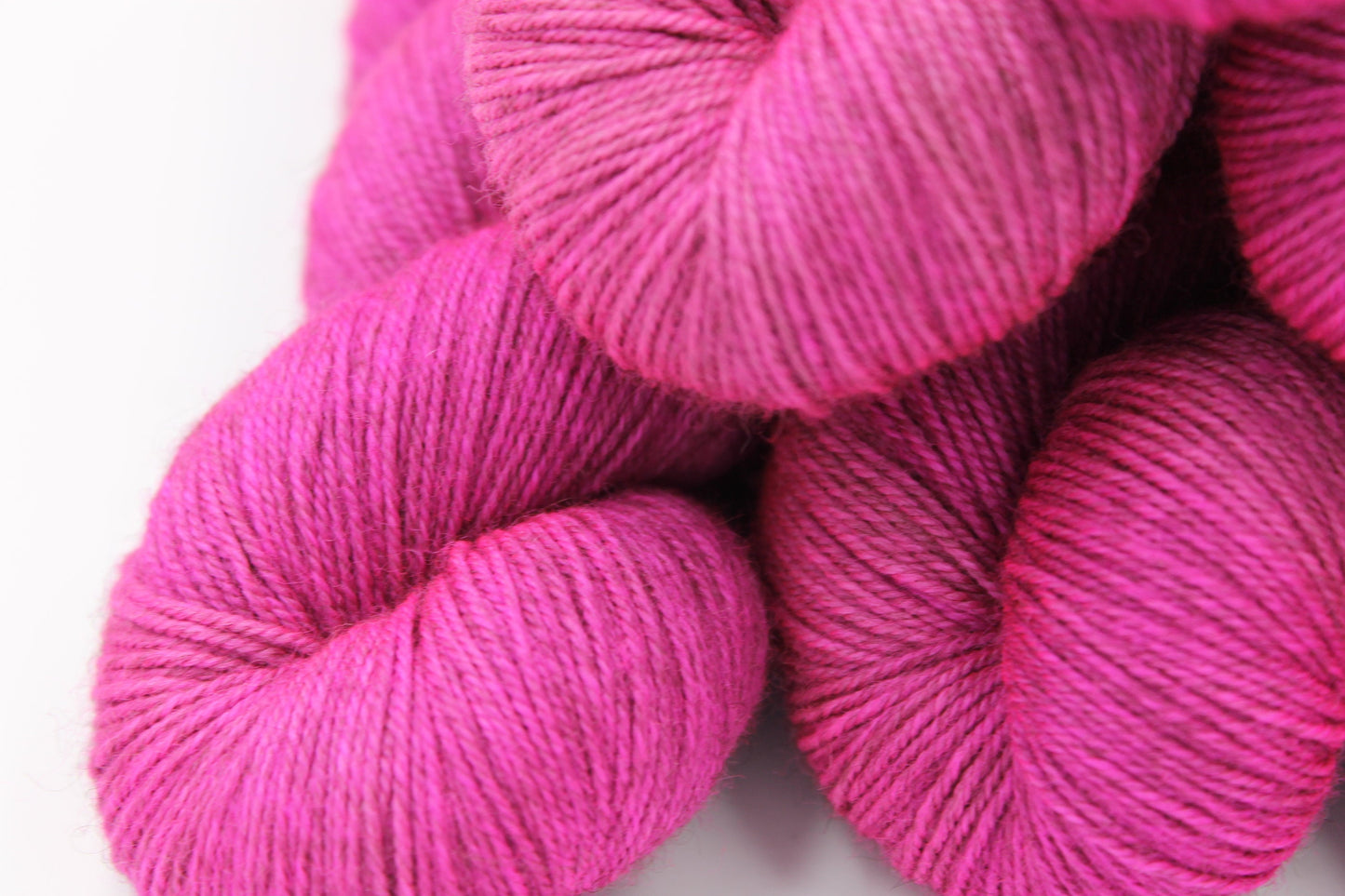 Fuchsia,  Sock Skein 70% Superwash Merino 20 Yak 10 Nylon 100g