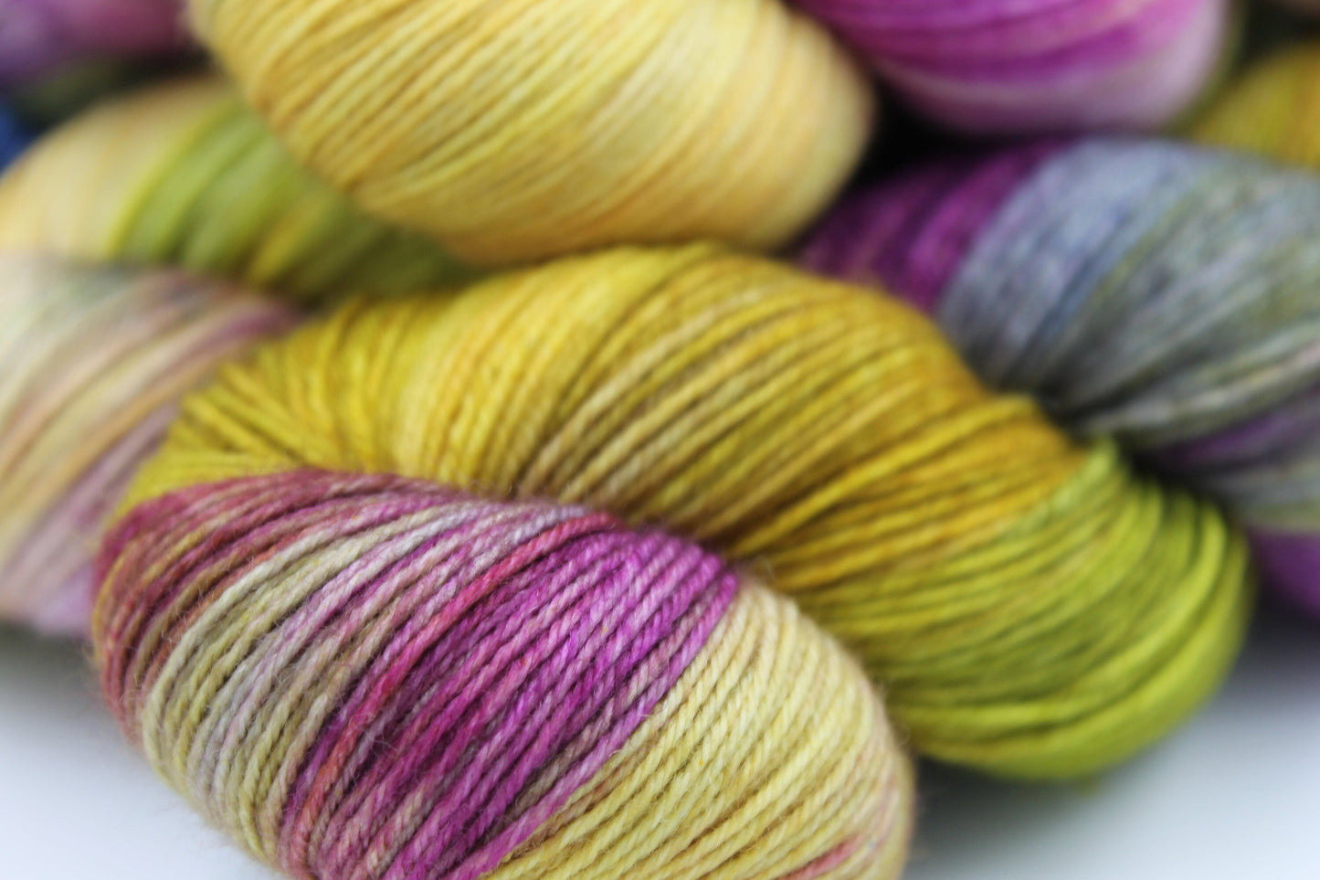 Vintage Hydrangea.   Premium Sock Skein 75% SuperWash Merino and 25 Nylon Hand Dyed Yarn