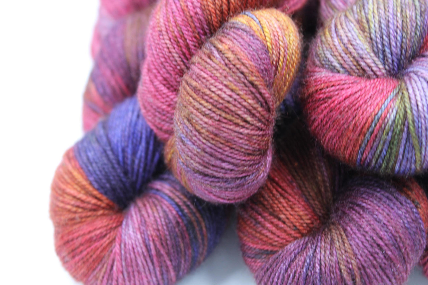 Comfy Blanket Sock Skein 60% SuperWash Merino 20 silk  and 20 Yak Hand Dyed Yarn