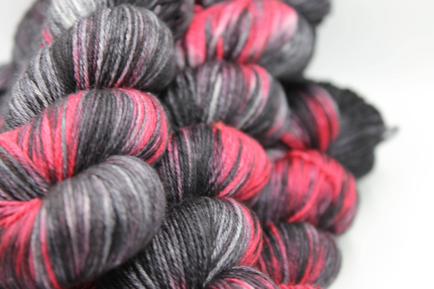 Daedric Heart Sock skein  50% Superwash Merino Wool 50% Silk 100g Skeins