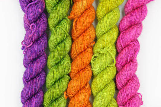 Opulence V Mini Skein Set Sock 70% Superwash Merino 20 Yak 10 Nylon 5 x 20g