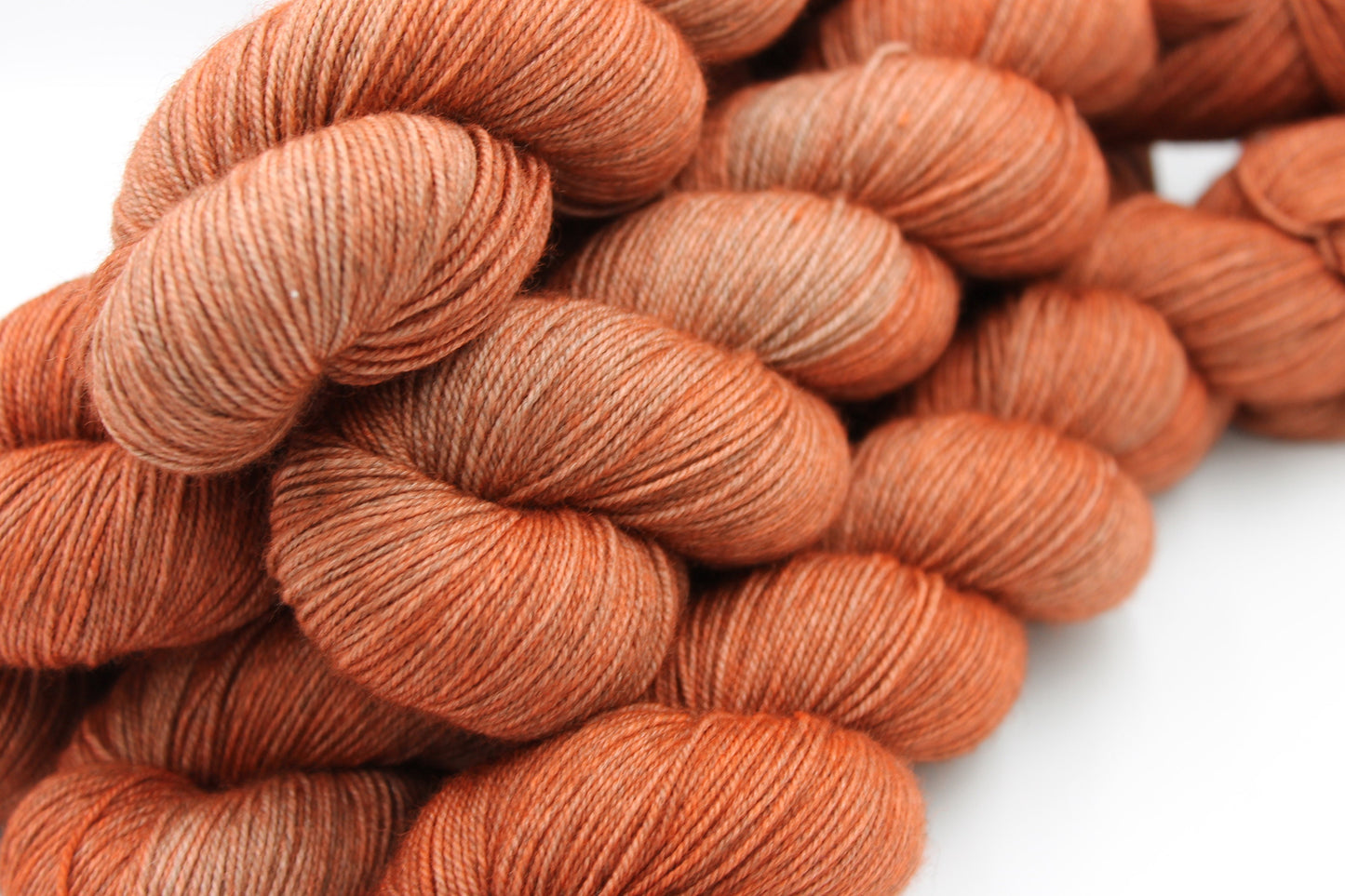 Cinnamon Sock Skein 70% Superwash Merino 20 Yak 10 Nylon 100g