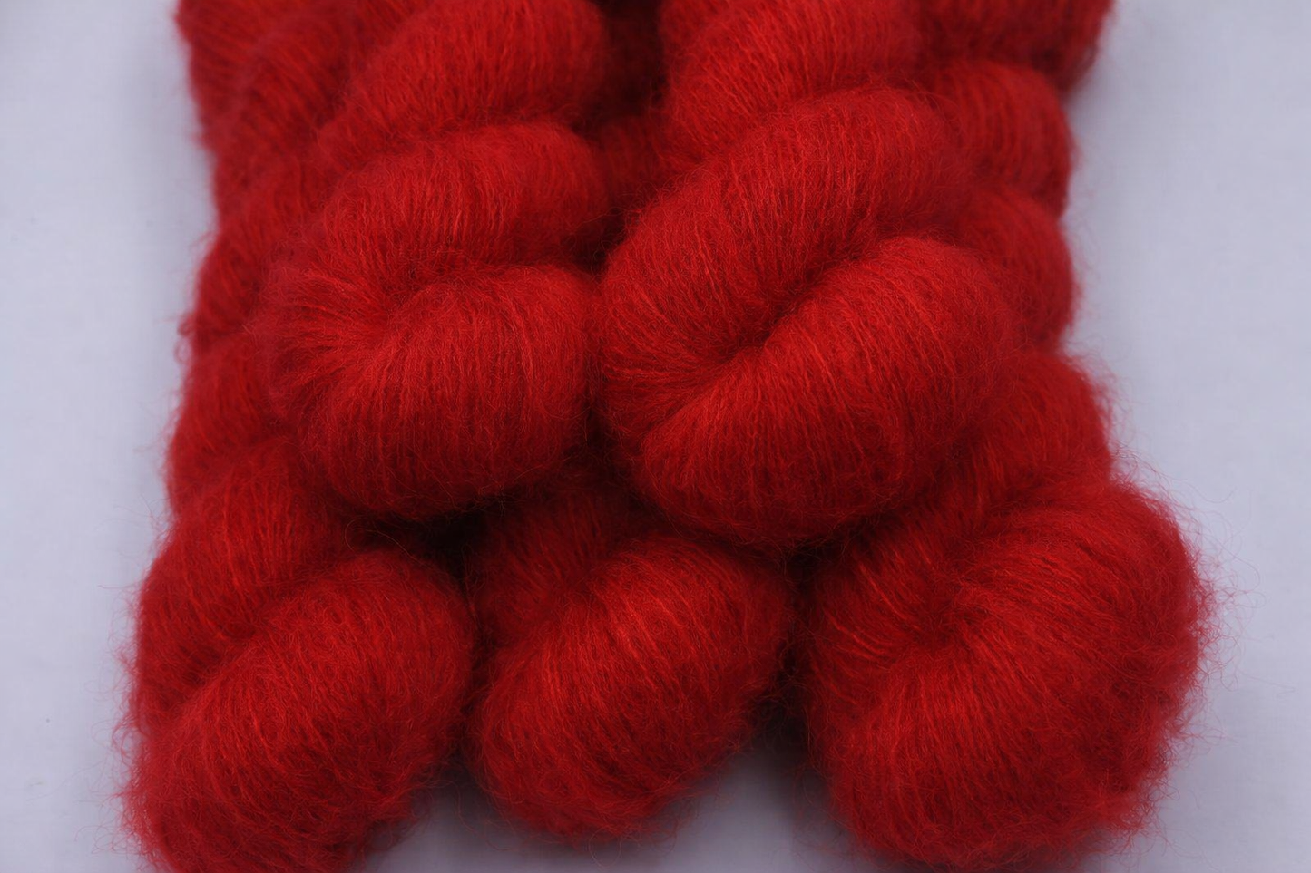 Scarlet Exquisite Lace Yarn 50g Skein 74% Baby Suri Alpaca 26% Mulberry Silk