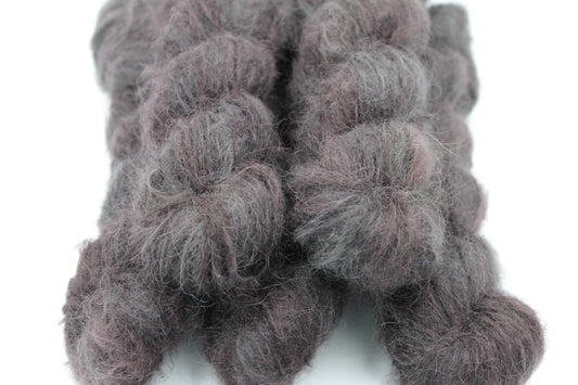 Raven Exquisite Lace 50g skein 74% Baby Suri Alpaca 26% Mulberry  Silk