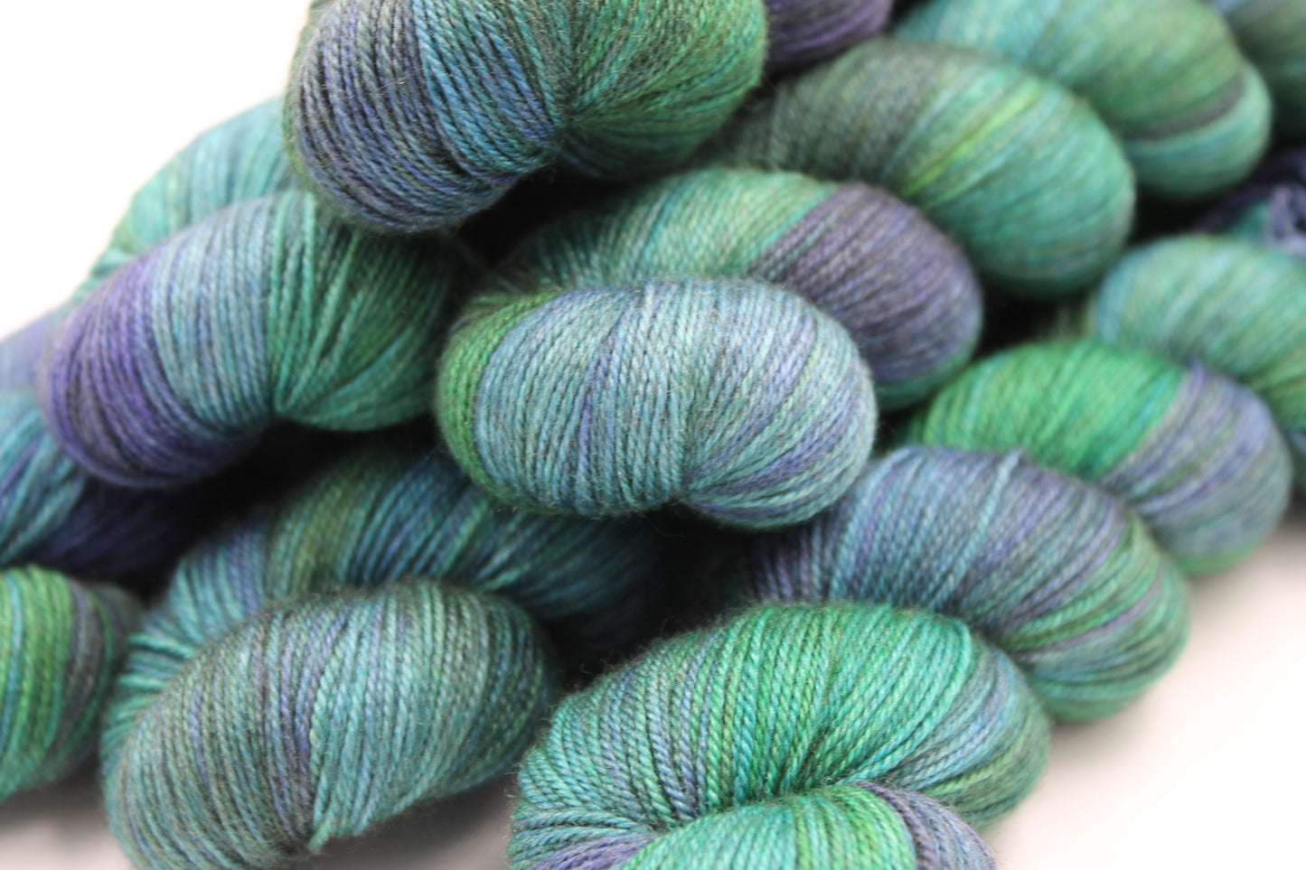 Yorkshire Dales Sock Skein 60% SuperWash Merino 20% silk  and 20% Yak Hand Dyed Yarn